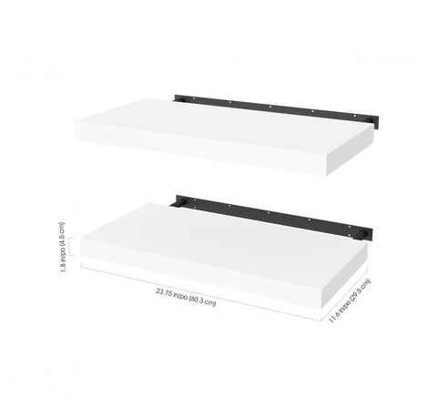 Set of 24W x 12D Floating Shelves