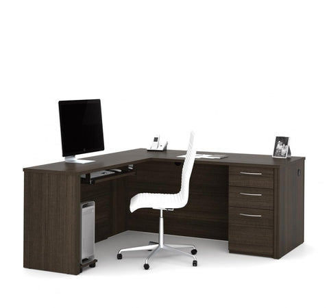 L-Shaped Desk with Pedestal