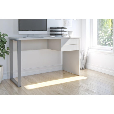 48W Small Table Desk with U-Shaped Metal Leg