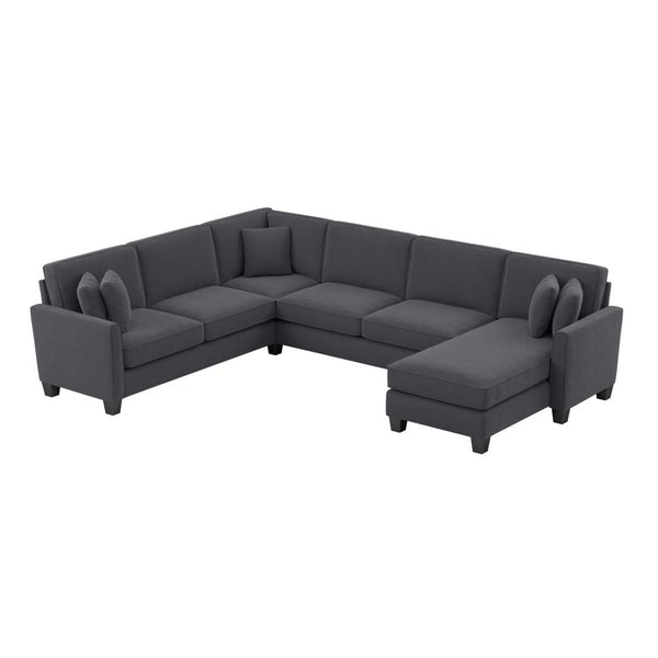 128W U Shaped Sectional Sofa with Reversible Chaise Lounge