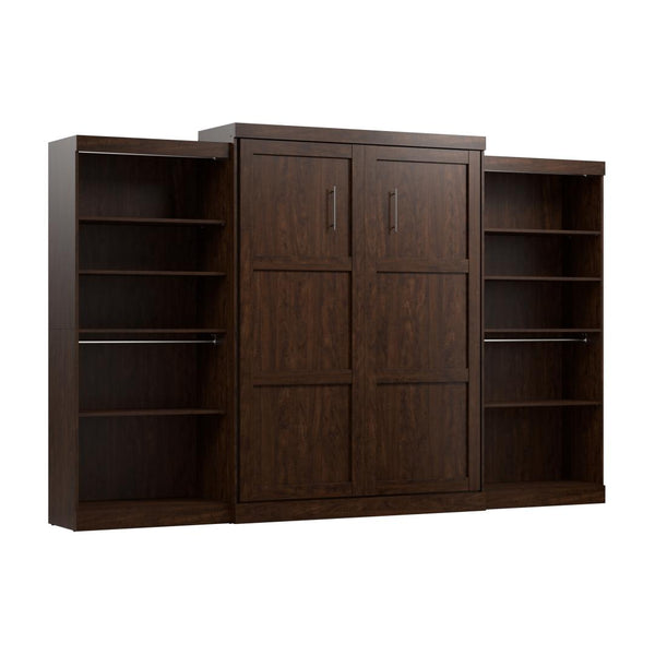 Queen Murphy Bed with 2 Shelving Units (137W)