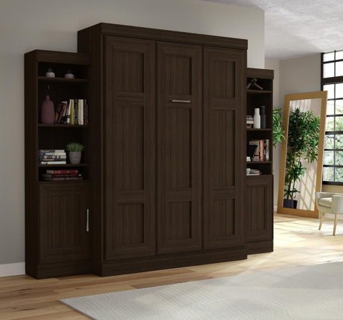 Queen Murphy Bed and 2 Storage Cabinets (108W)