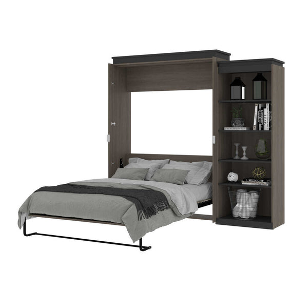 Queen Murphy Bed with Shelves (97W)