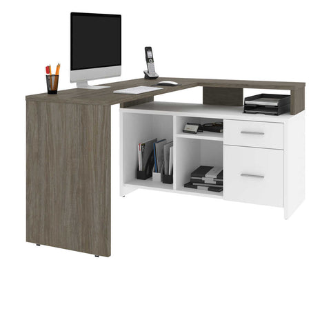 56W L-Shaped Desk