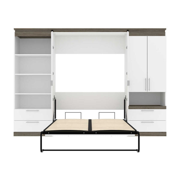 Full Murphy Bed and Multifunctional Storage with Drawers (119W)