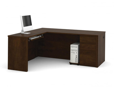 L-Shaped Desk with Pedestal