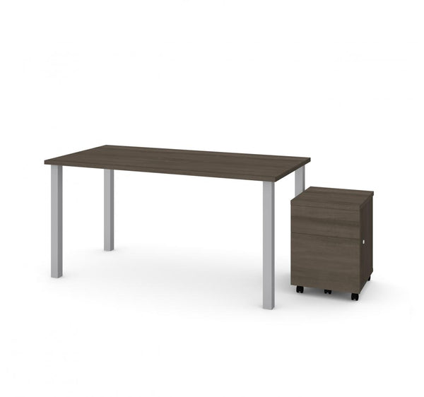 60W x 30D Table Desk with Mobile Pedestal