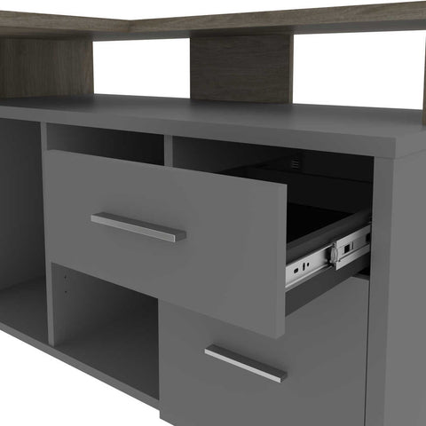 56W L-Shaped Desk