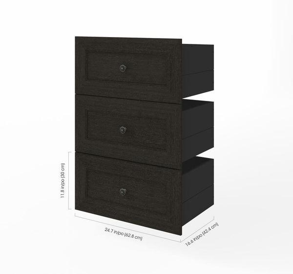 3 Drawer Set for Versatile 25W Closet Organizer