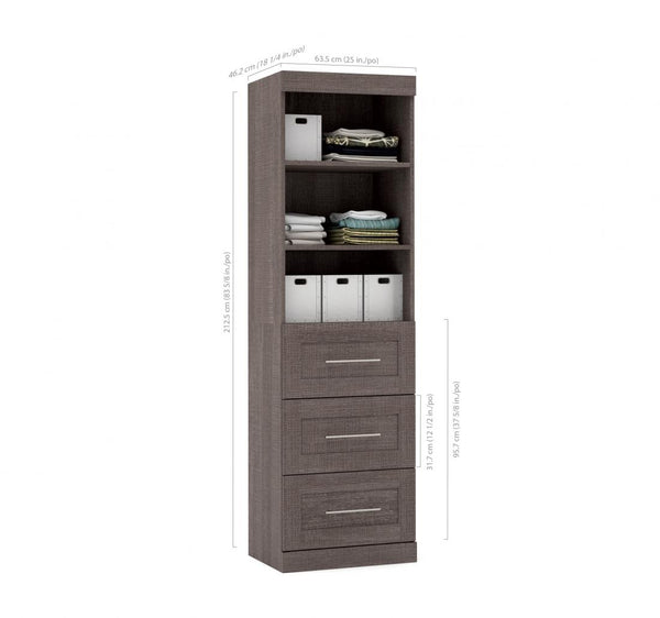 25W Closet Organizer with Drawers