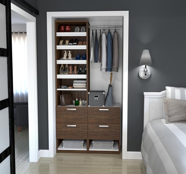 40W Closet Organizer with Nightstand