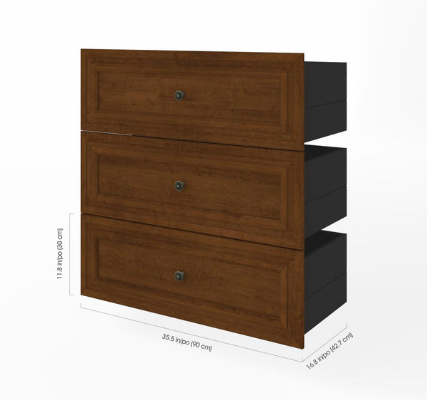 3 Drawer Set for Versatile 36W Closet Organizer