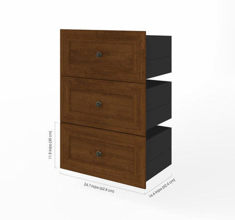 3 Drawer Set for Versatile 25W Closet Organizer