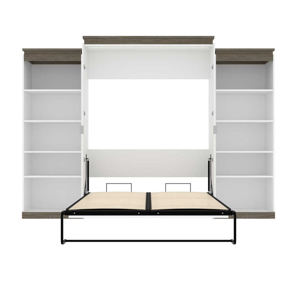 Queen Murphy Bed with Shelves (126W)