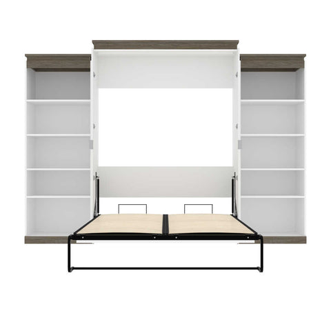 Queen Murphy Bed with Shelves (126W)