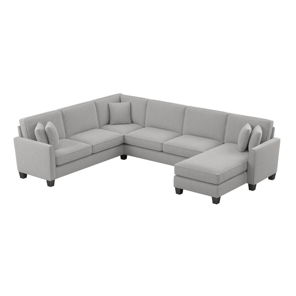 128W U Shaped Sectional Sofa with Reversible Chaise Lounge