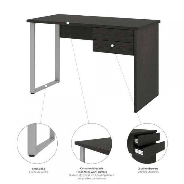 48W Small Table Desk with U-Shaped Metal Leg