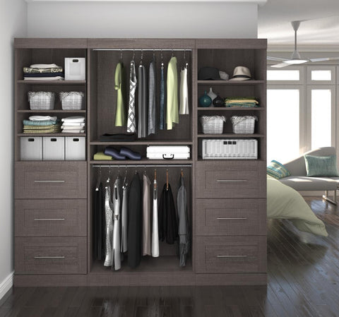 86W Closet Organization System with Drawers