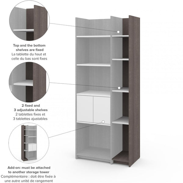 9.5“ Add-on narrow shelving unit