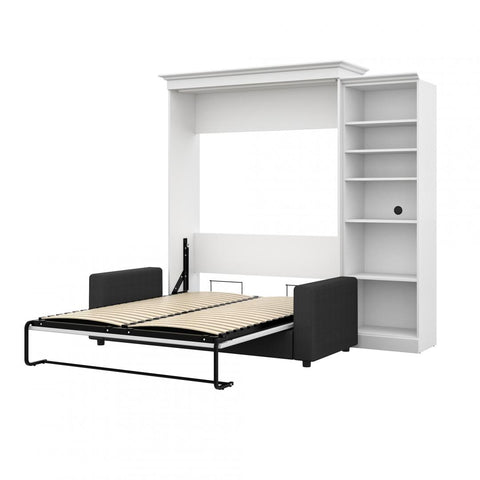 Queen Murphy Bed with Sofa and Closet Organizer (97W)