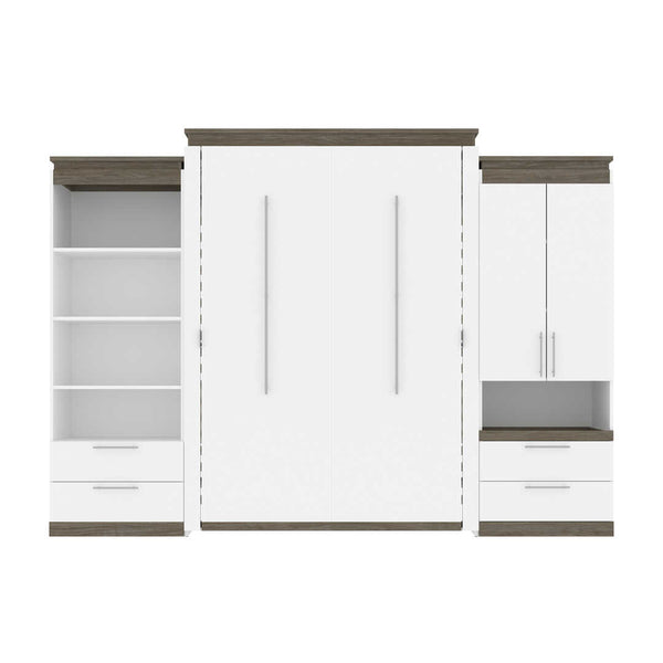 Queen Murphy Bed and Multifunctional Storage with Drawers (125W)