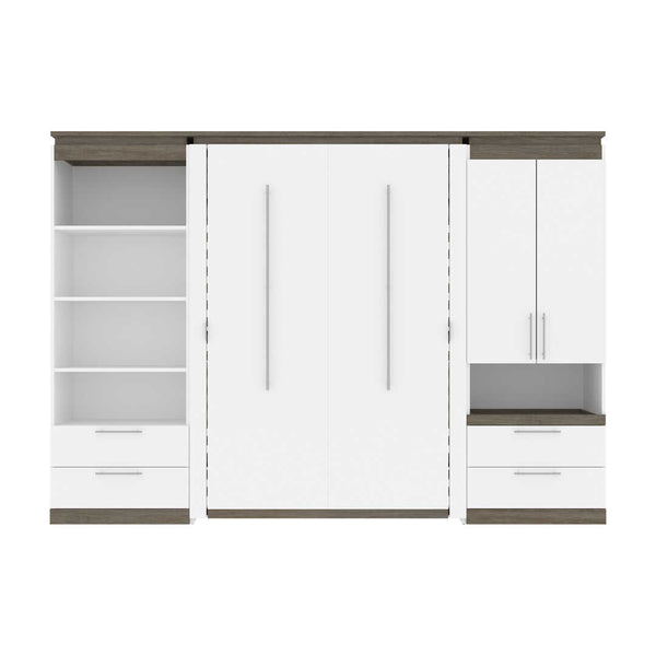 Full Murphy Bed and Multifunctional Storage with Drawers (119W)