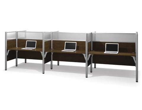 6-Person Office Cubicles with High Privacy Panels