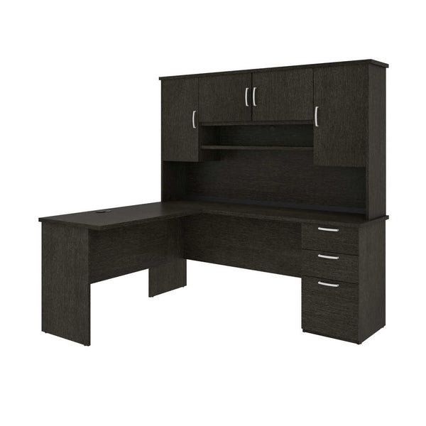 L-Shaped Desk with Hutch