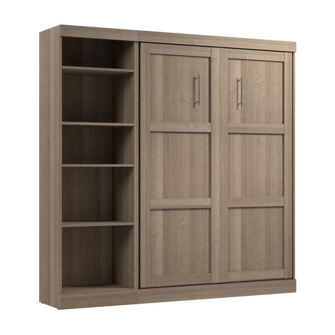 Full Murphy Bed with Shelving Unit (84W)